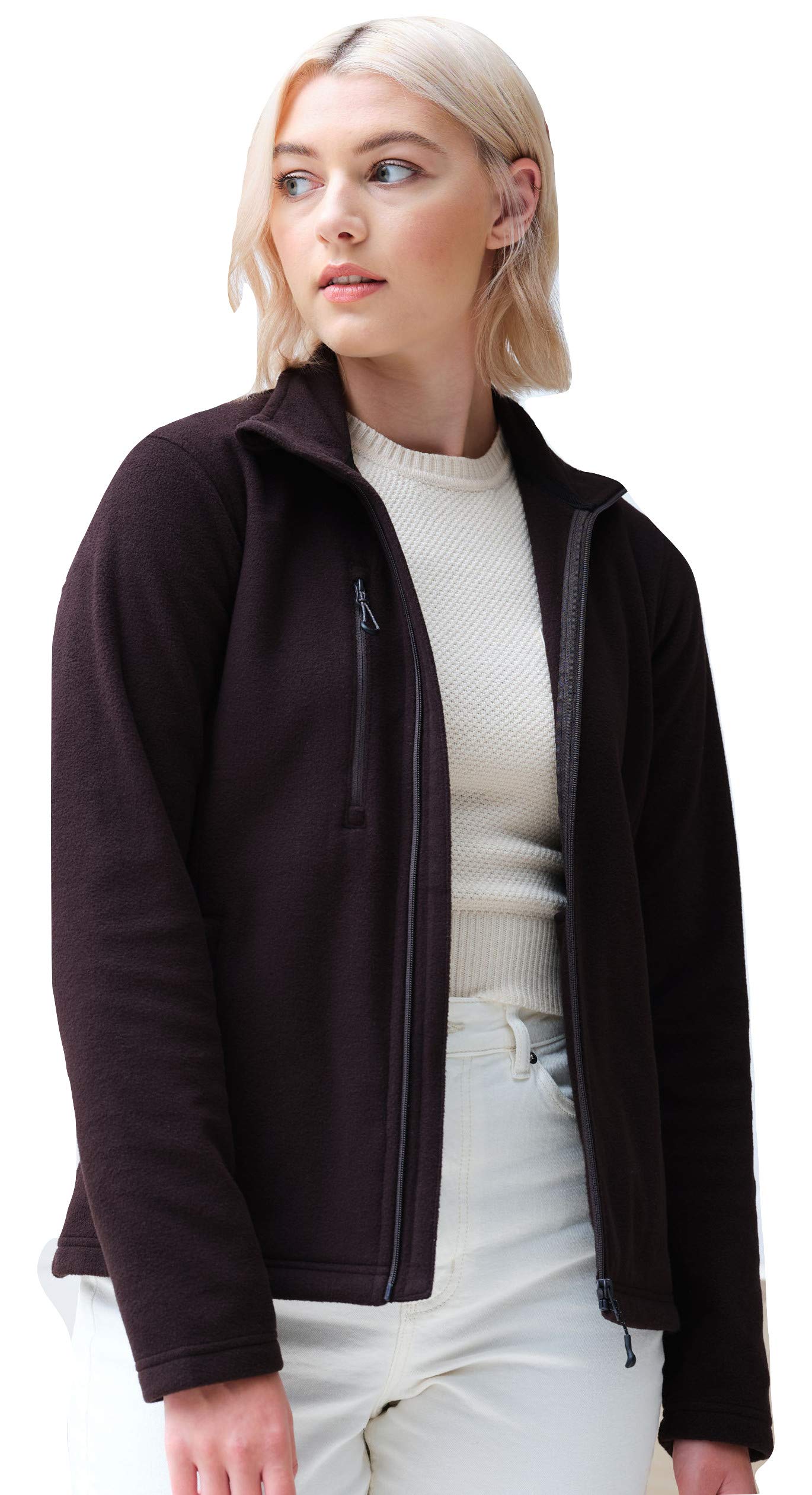 Regatta Honestly Made Ladies' Recycled Fleece Jacket (Black, 14)