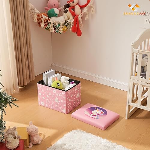Miniatura 6 de BRIAN & DANY Contenedores de almacenamiento de juguetes, caja de juguetes con tapas para niños, baúl de juguetes organizador de almacenamiento para