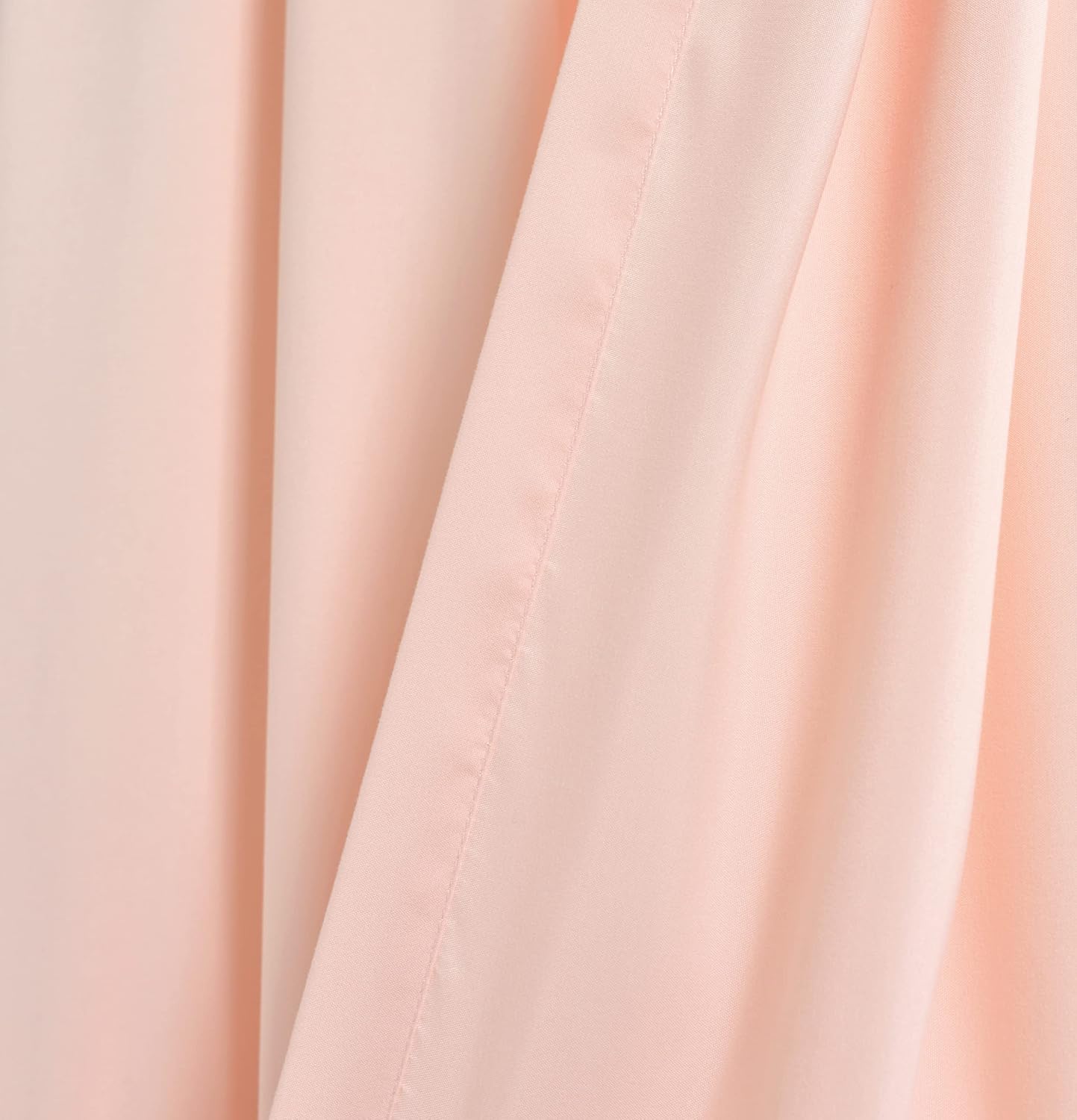 Lush Decor Allison Ruffle Curtains Window Panel Set for Living, Dining Room, Bedroom (Pair), 84 in L, Pink/Blush image 5