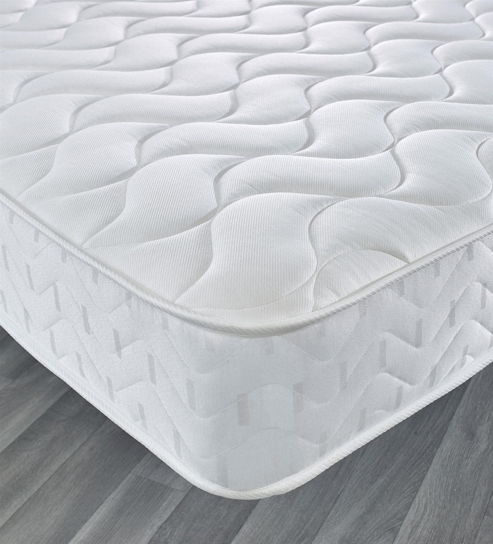 Starlight Beds Twilight Shorty Mattress. Hybrid Sprung Shorty Memory Foam Mattress. White, Soft, 18cm Deep. (2ft6 x 5ft9) (75cm x 175cm)