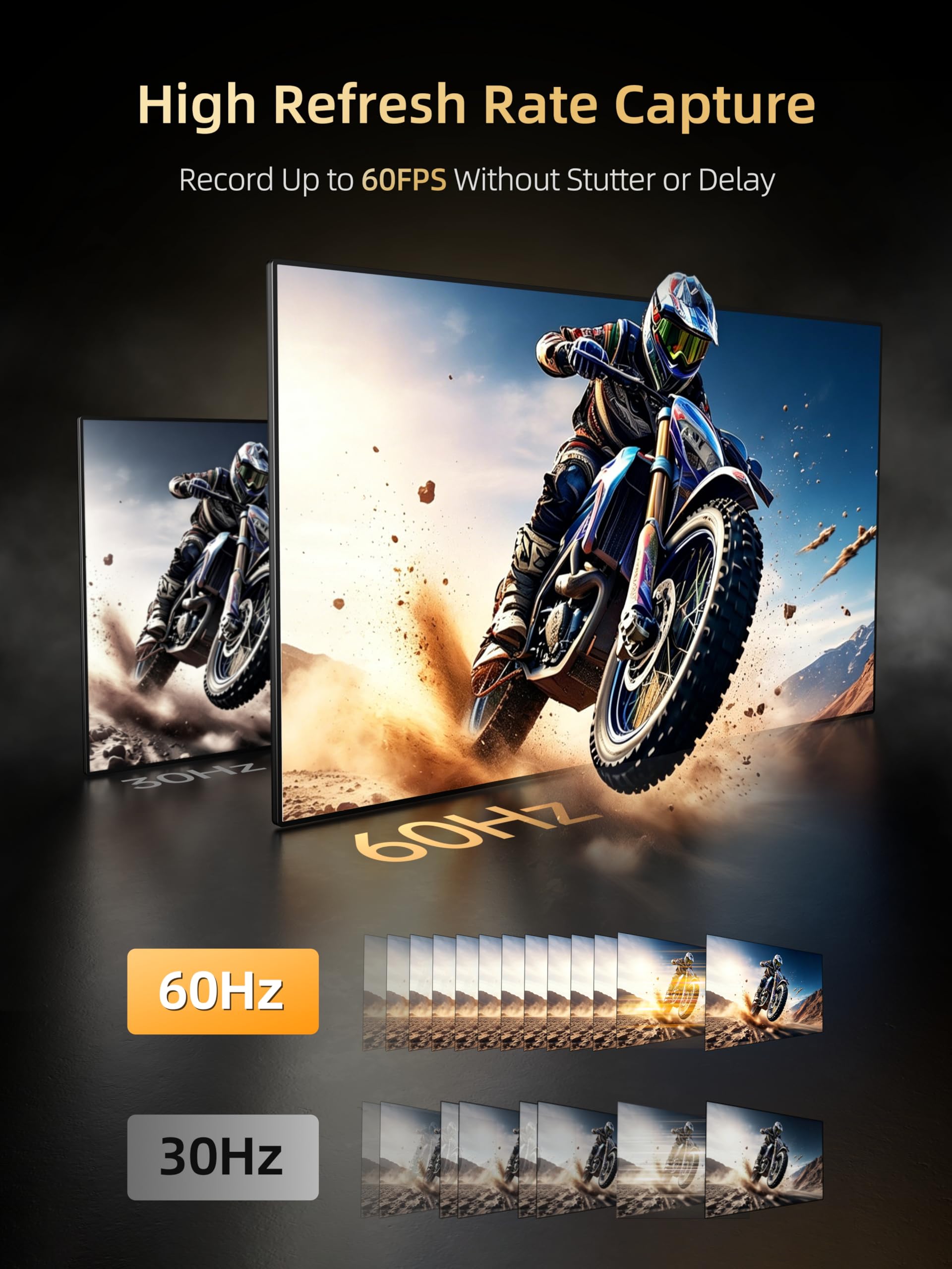 Scheda di acquisizione HDMI, USB 3.0 1080P 60 FPS, scheda di acquisizione video con loop out HDMI e ingresso microfono, acquisizione di giochi a bassa latenza per streaming, compatibile con