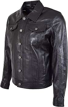 A LEATHER【NEW】TRUCKER JACKET サイズ56 A LEATHER【NEW】TRUCKER JACKET サイズ56