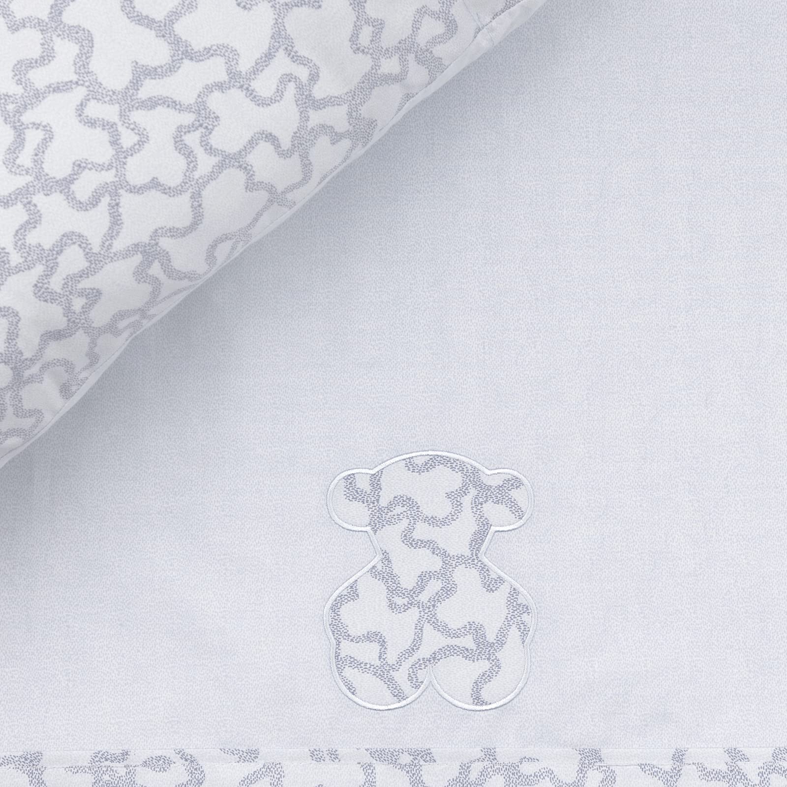TOUS BABY - Juego de sabanas Home Kaos para la Cuna de tu Bebé. (Celeste, S 80x115 cm)