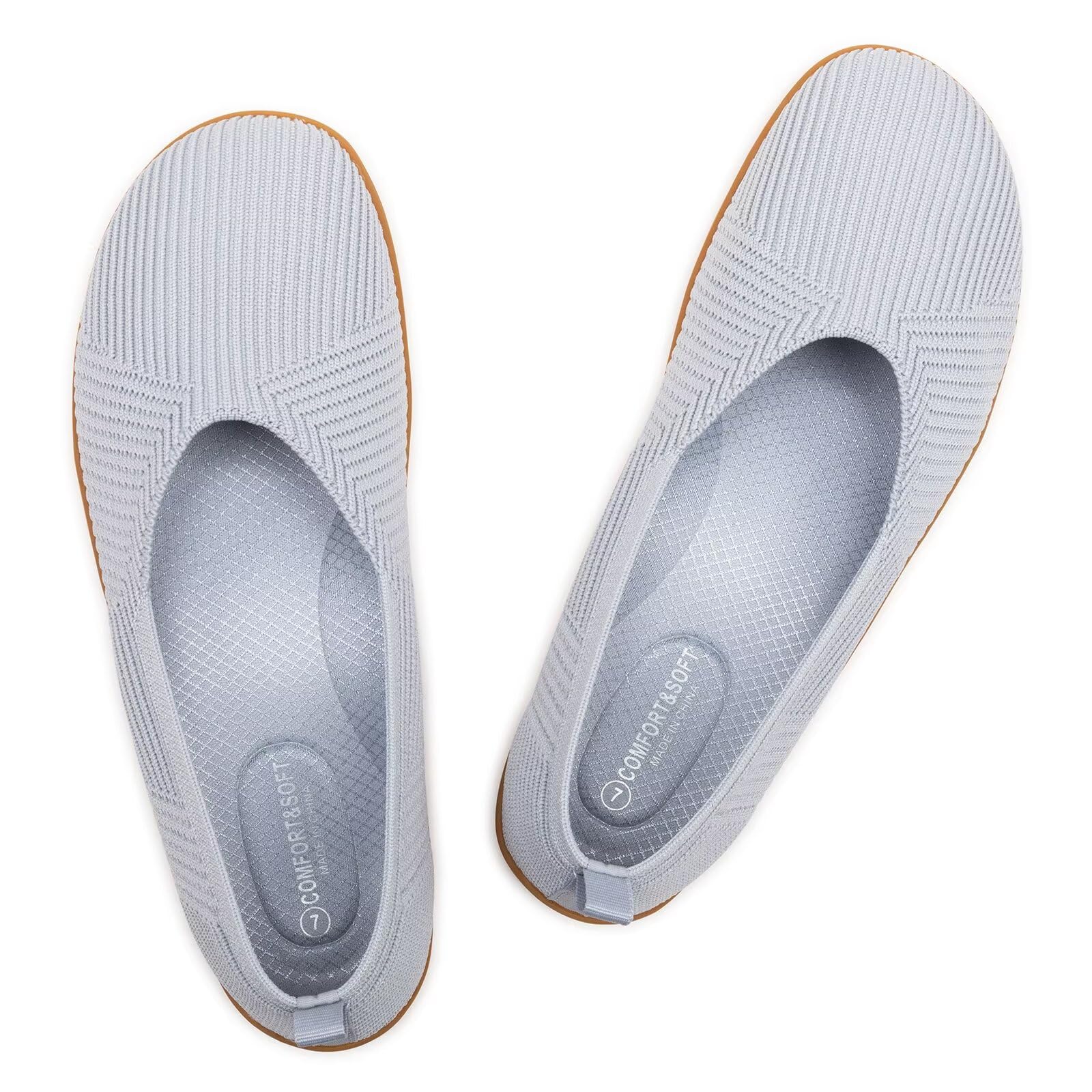 Frank Mully Damen Ballerinas, Sommer Bequeme, rutschfeste, breite Zehenschuhe für Damen