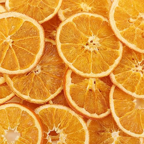 Miniatura 2 de SXET Rebanadas de naranja seca, rebanadas de naranja deshidratada natural, naranja deshidratada comestible, fruta seca para manualidades, decoración