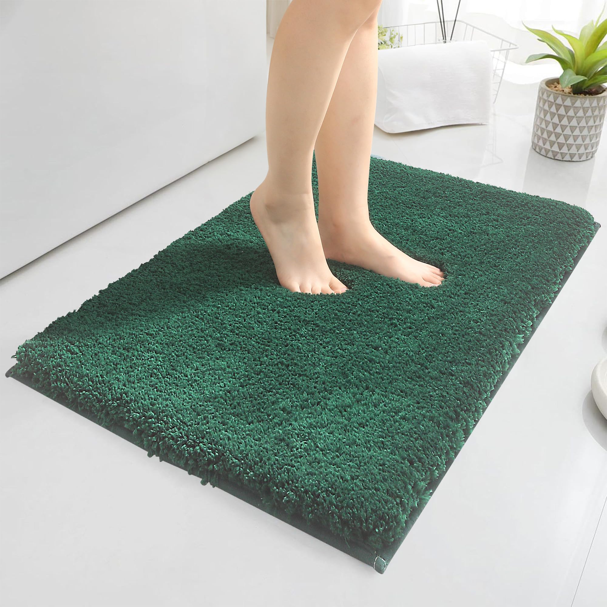 Baahrnom Microfibre Bath Mat 40x60 CM, Bathroom Mat Non Slip, Machine Washable Bathroom Rug Absorbent for Your Bath, Shower or Toilet — image 1
