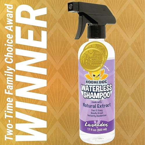 Vista 2 de Bodhi Dog Champú sin agua, champú seco natural para perros y gatos, neutraliza el olor de las mascotas, no requiere enjuague, hecho de extractos