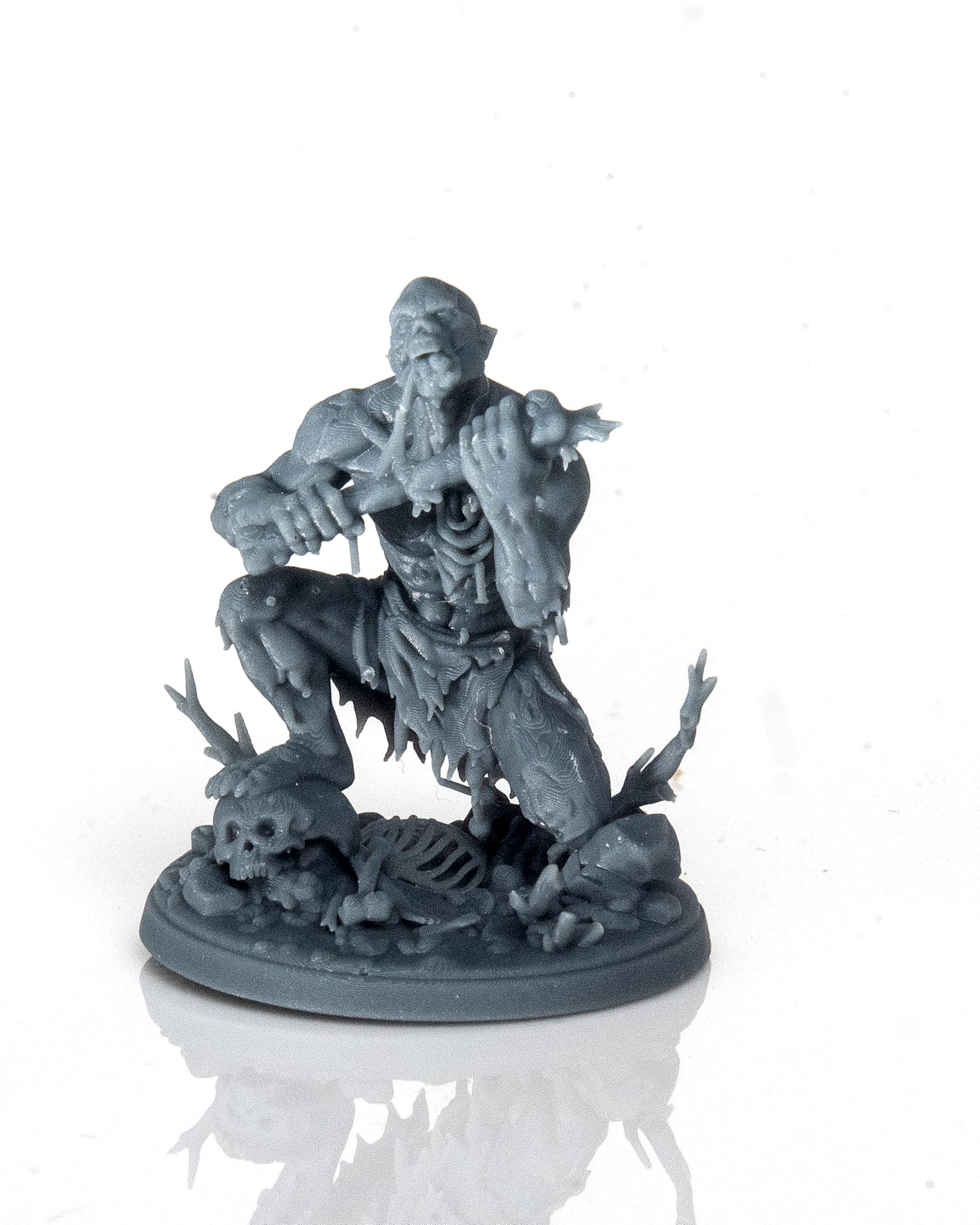 Hexen Miniatures Fantasy Monster Duo Set with Stat Card – 2 x 32mm Resin Tabletop RPG Miniatures – Collectible Creature Sets for Roleplaying, Wargaming & Painting ((08.Ghoul))