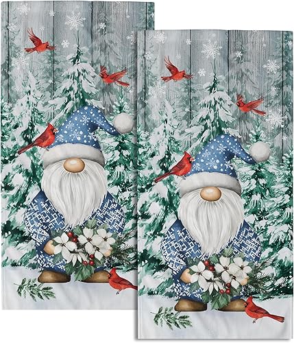 Miniatura 66 de Giwawa Juego de 2 toallas de mano de ciervos del bosque, toallas de mano de animales salvajes, toallas suaves para la cara de los invitados