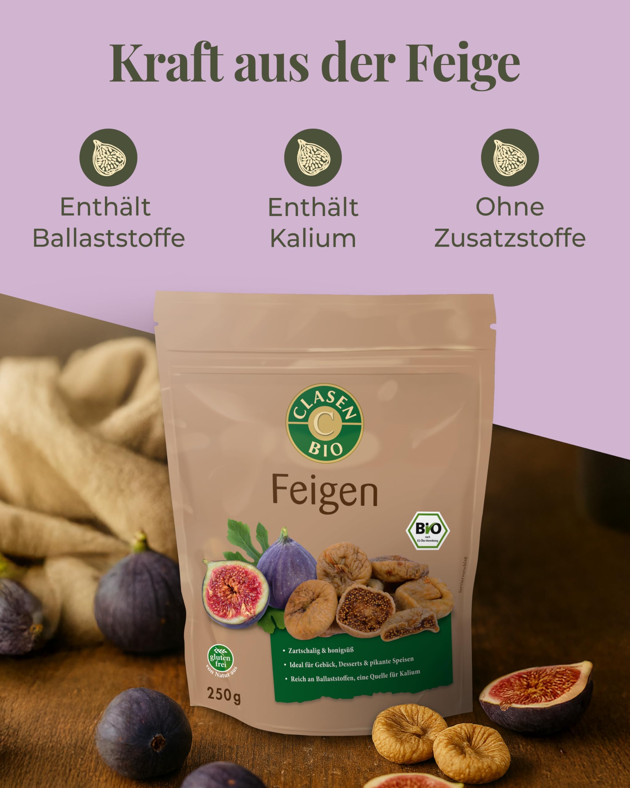 7x CLASEN BIO Feigen - 250g