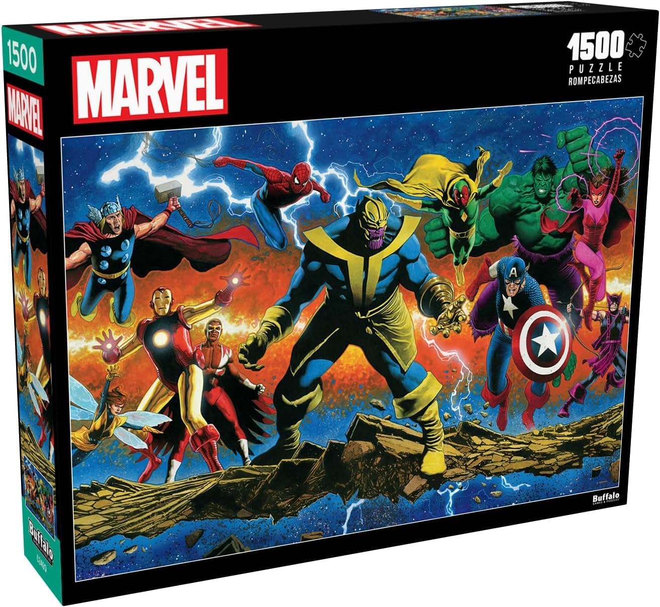 Buffalo Games - Marvel - Thanos Legacy #1-1500 Piece Jigsaw Puzzle for Adults -Challenging Puzzle Perfect for Game Nights - Finished Size is 38.50 x 26.50