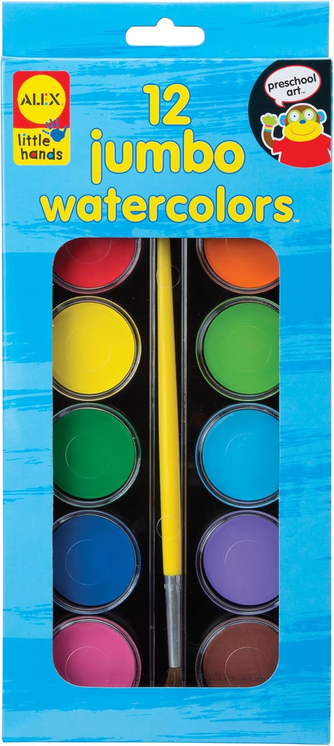 ALEX Toys Artist Studio Jumbo Watercolor Paint Palette with Paint