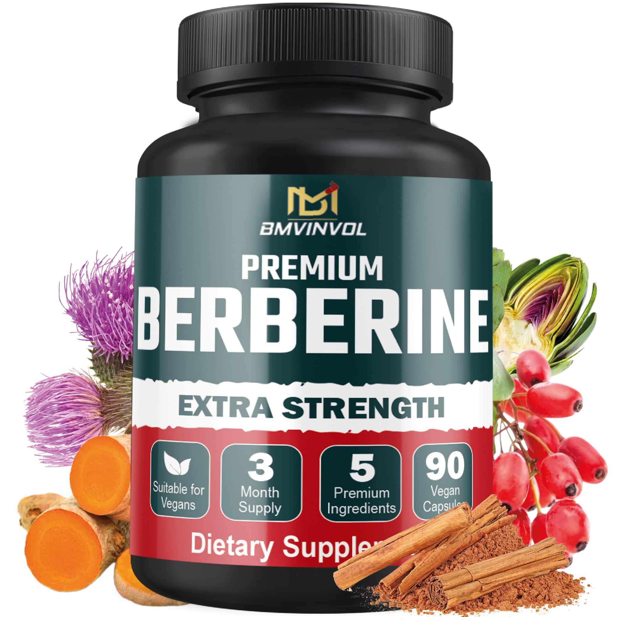 Amazon.com: 5-in-1 Berberine HCl with Ceylon Cinnamon, Milk