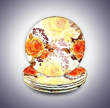 Melamine Half Plates: Lightweight Melamine Round 8 Inch Snacks Plate/Dinner Plates/Kitchen Crockery/Melamine dinnerware