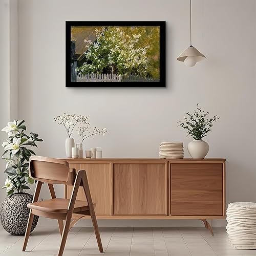 Miniatura 3 de LUCKYLIFE Marco para póster de 24 x 36 pulgadas, madera maciza negra con plexiglás (2 unidades)