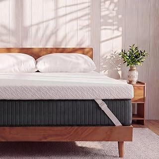 3 Inch Gel Memory Foam Mattress Topper Queen Size High Density Cooling Pad Pressure Relief Bed Topper (with Removable & Washable Bamboo Cover)