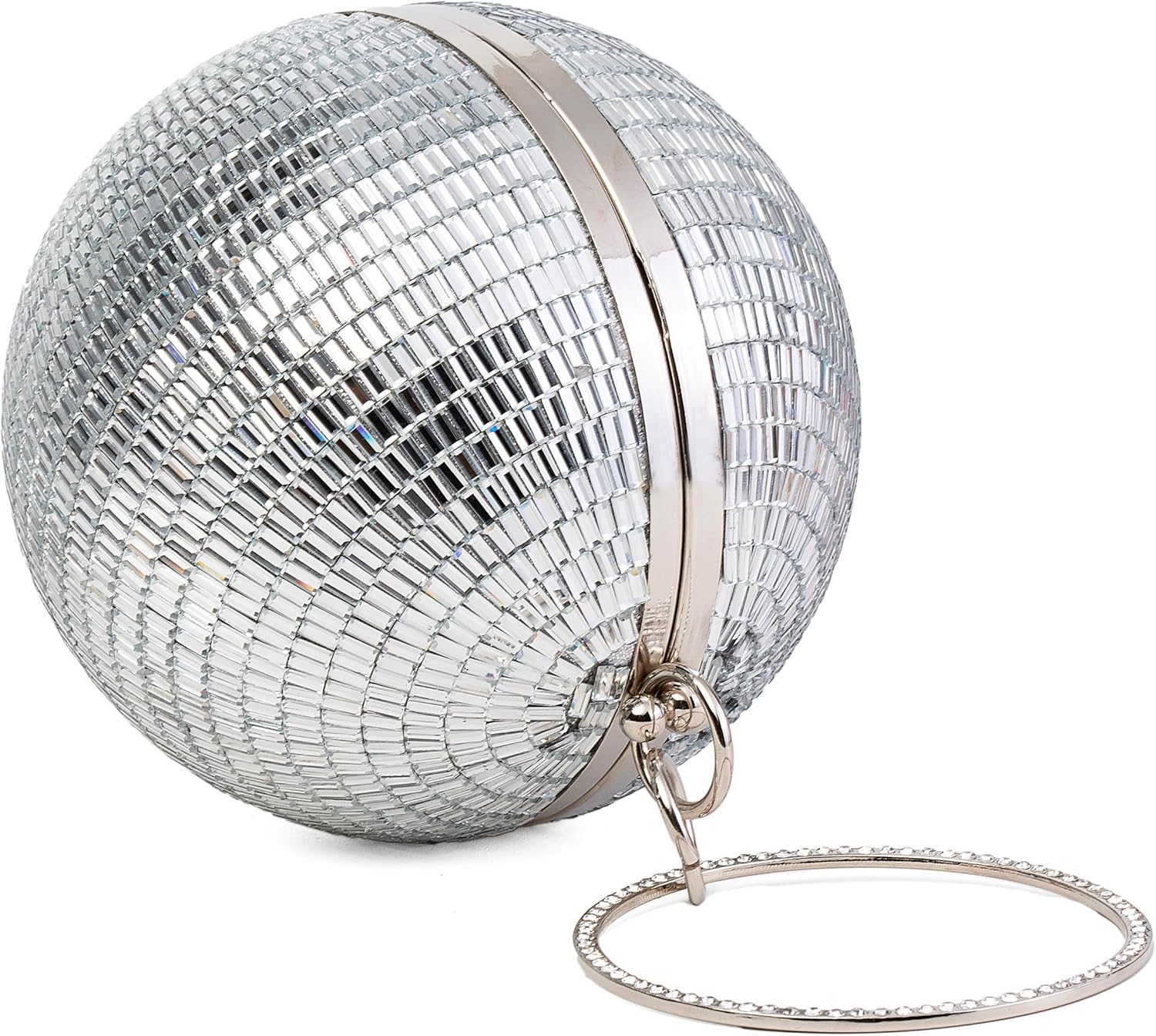 Women Disco Crossbody Bag Shiny Wedding Evening Clutch Rhinestone Purses - Image 5