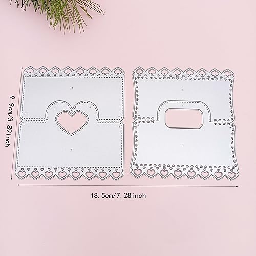 Miniatura 2 de Alinacutle Corte de metal troquelado fondo cuadrado muere para álbum de recortes Papel Artesanía Álbum Plantilla de tarjeta hecha a mano