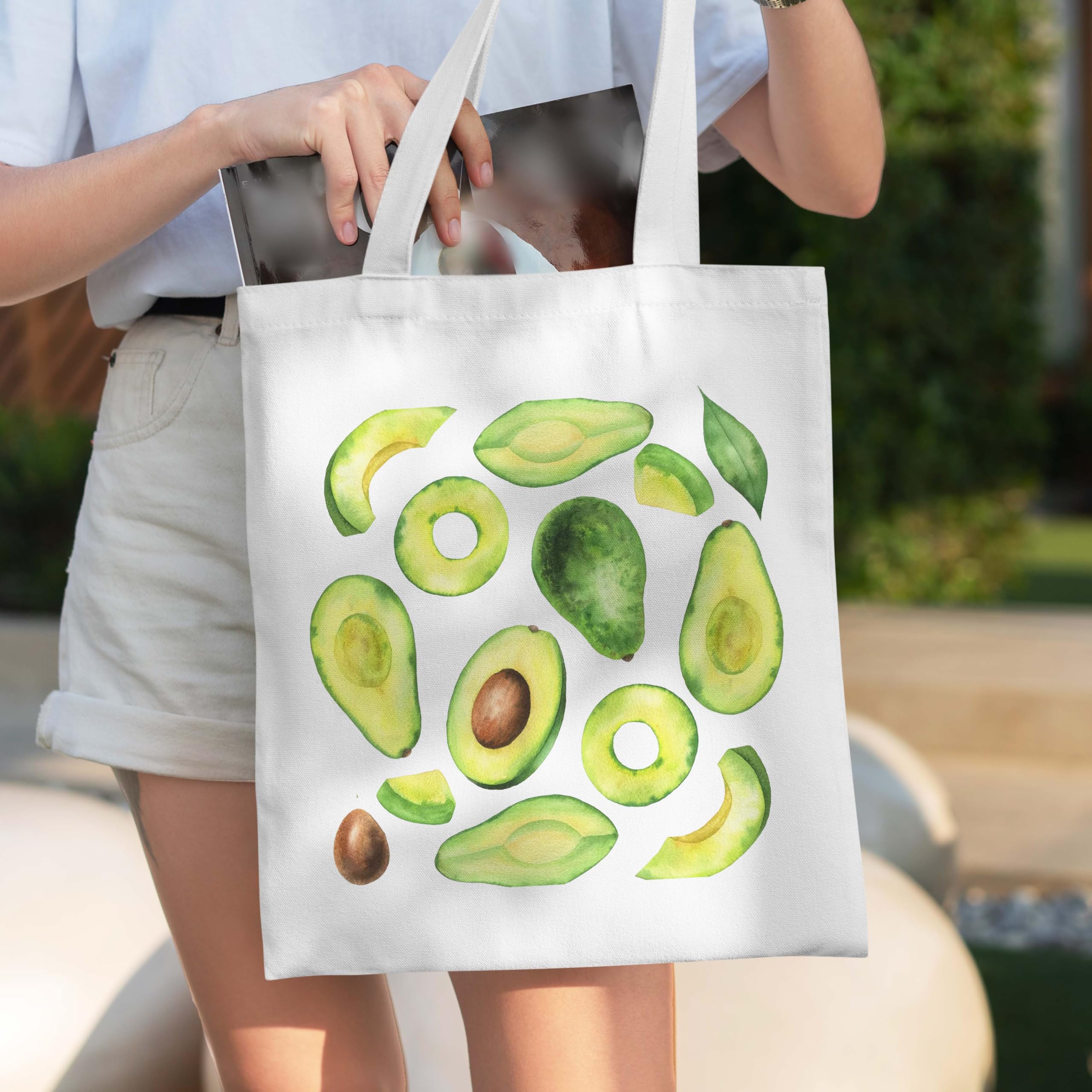 Fruit Tote Bag with Magnetic Buckle-Fruit Themed Seasonal Gifts for Birthday, Mother's Day, Christmas.