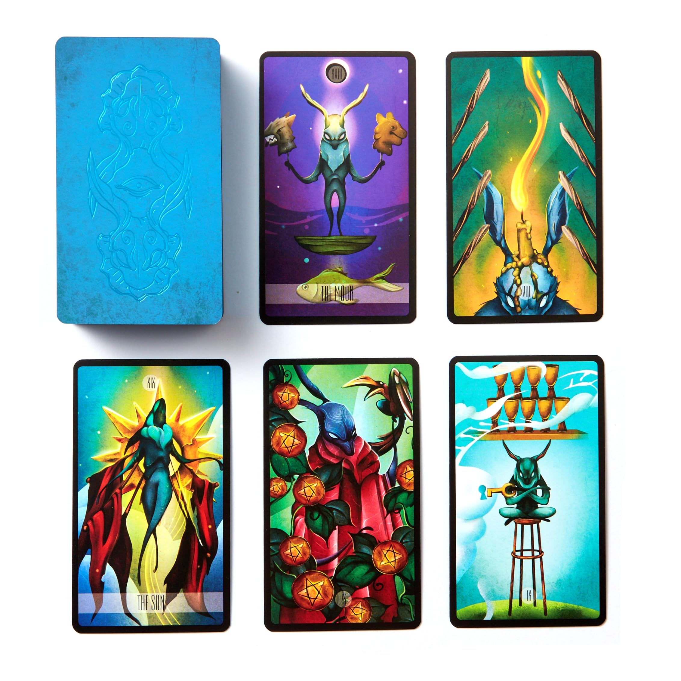 Witchy Cauldron Lepus Tarot Cards with Guidebook β 78-Card Rabbit Tarot Deck for Beginners & Advanced Readers β Stunning Artwork, Blue Foil Edges, Premium Gift Box (Special Edition)