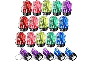20 Pack Mini Flashlight Keychains for Party Favors