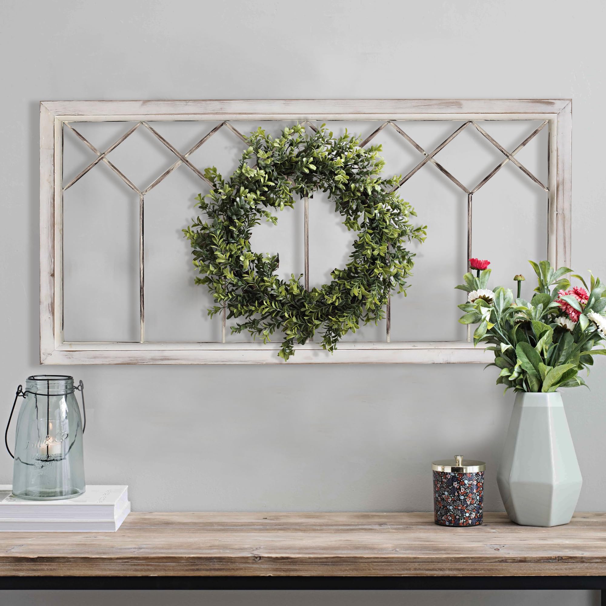 Oakrain Wood Window Frame Wall Art