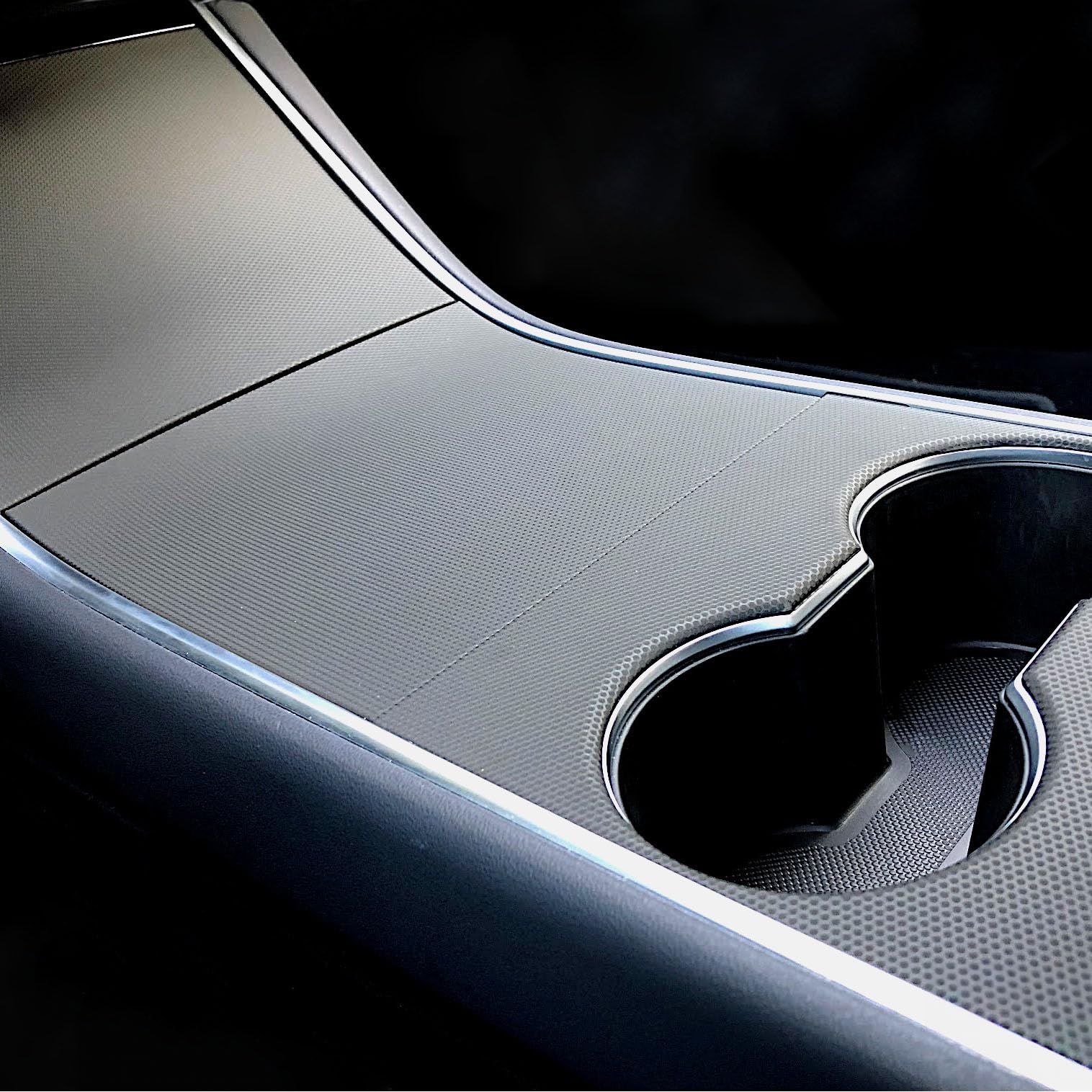 Cubiertas Para Consola Central Tesla Model 3/Y 2021-2022 - PVC, Colores Blanco, Negro Y Fibra De Carbono