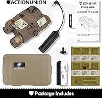 Vista 7 de ACTIONUNION Airsoft PEQ-15 - Láser IR + láser rojo visible + linterna LED blanca