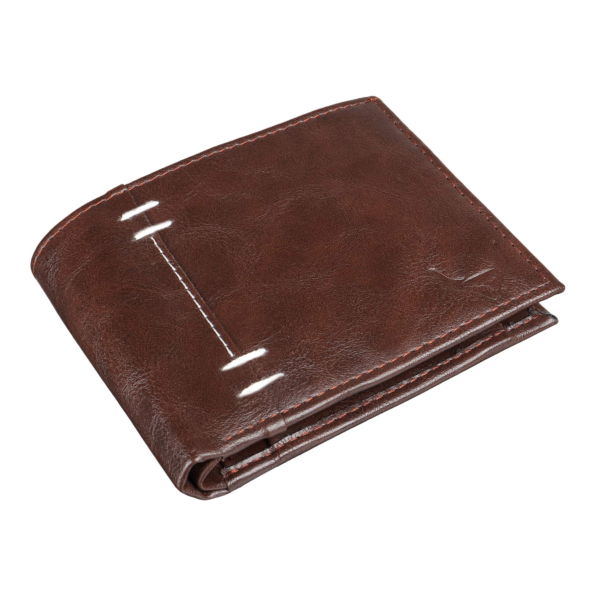 usl Men's Stylish Leather Wallet (Brown)-picture-20