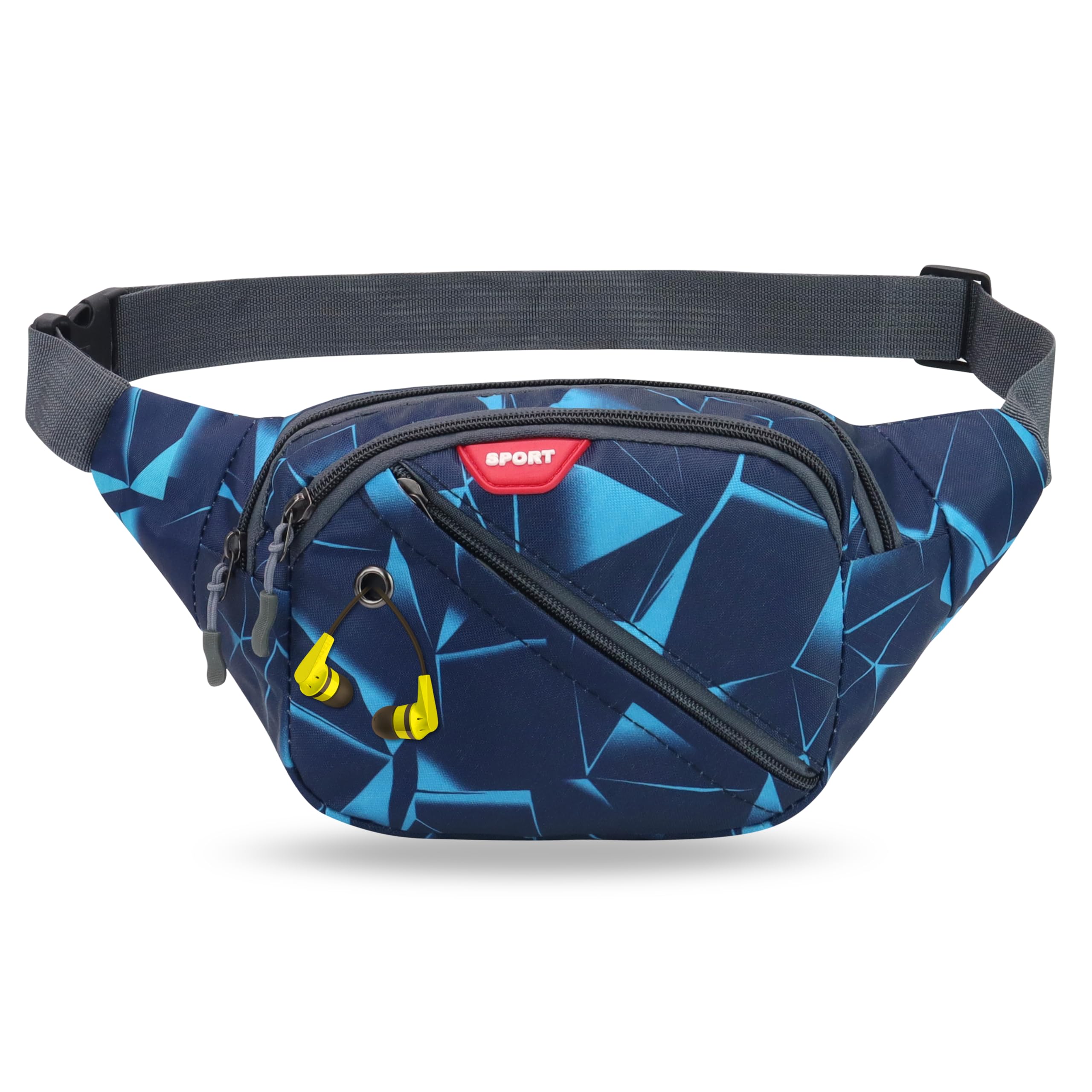 NFI essentials Waist Chest Bag for Men Women Belt Sling Pouch Crossbody Unisex Crossover Fanny Pack One Side Travel Hiking Zip Bag Multipurpose Adjustable Strap Shoulder Running Money Phone Bag-image-48