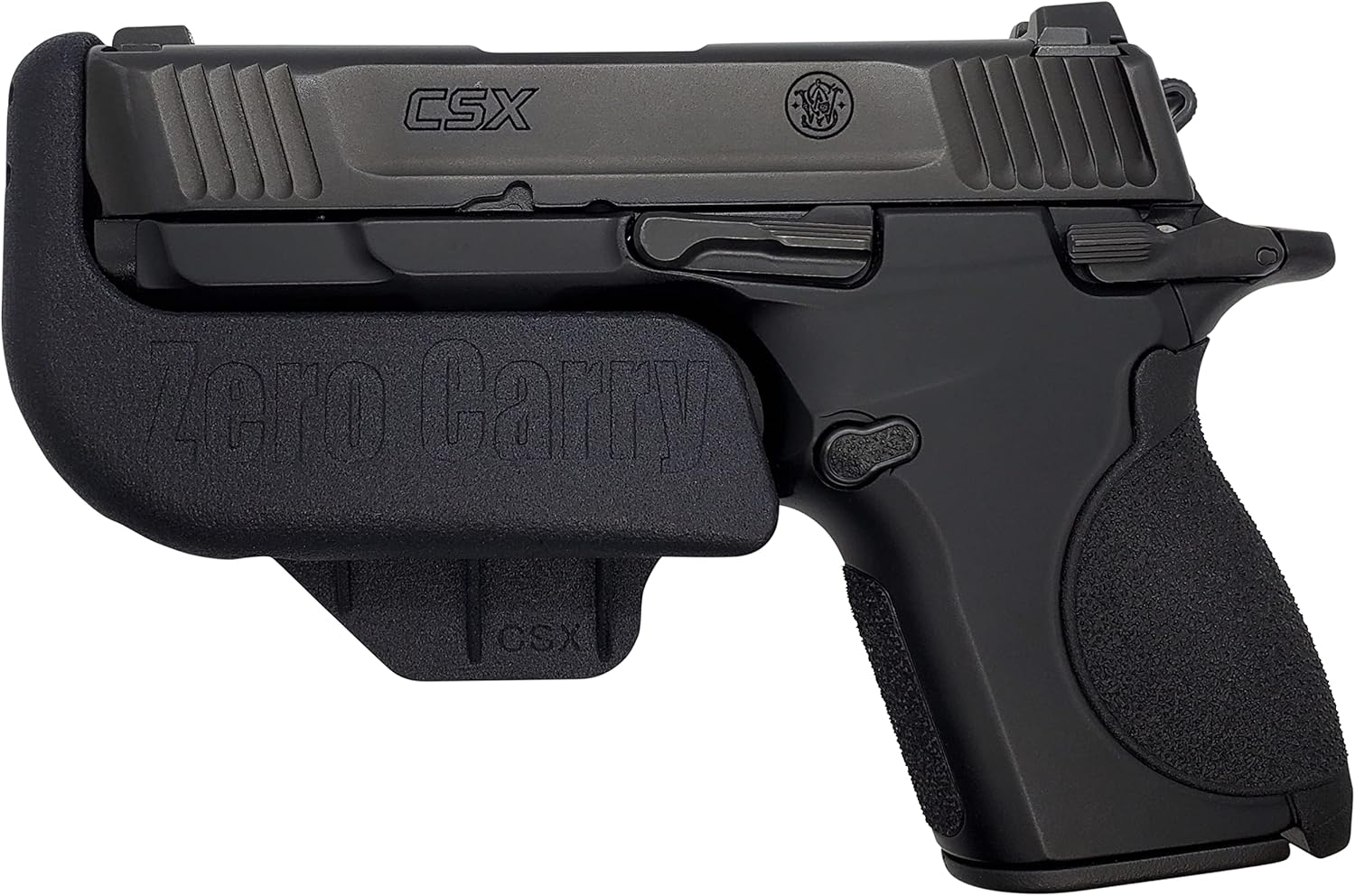 Fits S&W CSX Family (3.1" or 3.6"). Zero Carry Elite in Waistband Holster. As Slim as Your Gun. Invisible, Comfortable, and Secure. Built in Gun Retention and Trigger Guard.