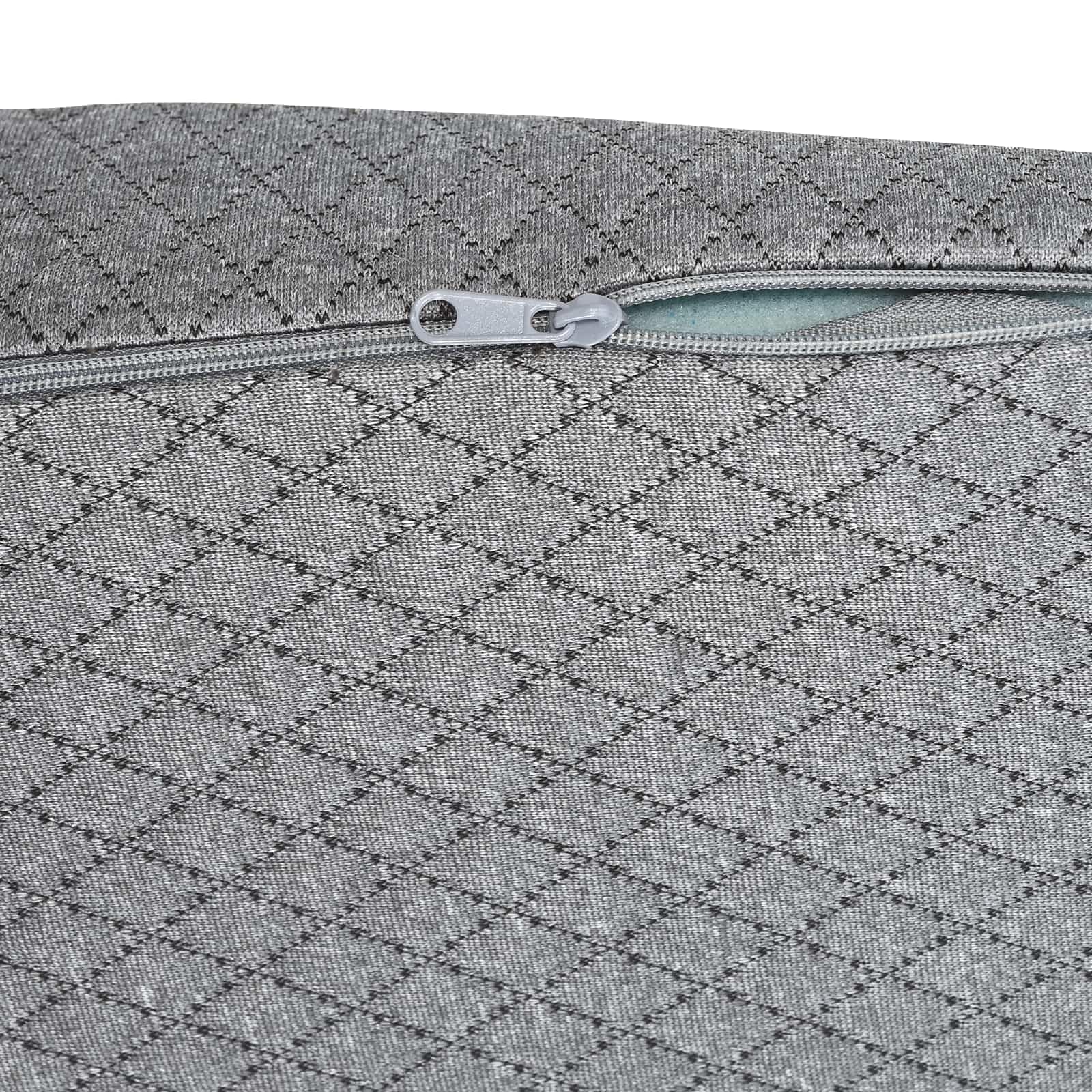 Keil - Almohada de espuma viscoelástica, 69 x 64 x 19 cm, ergonómica, con funda transpirable y lavable para dormir de espalda, de lado y boca abajo en la cama