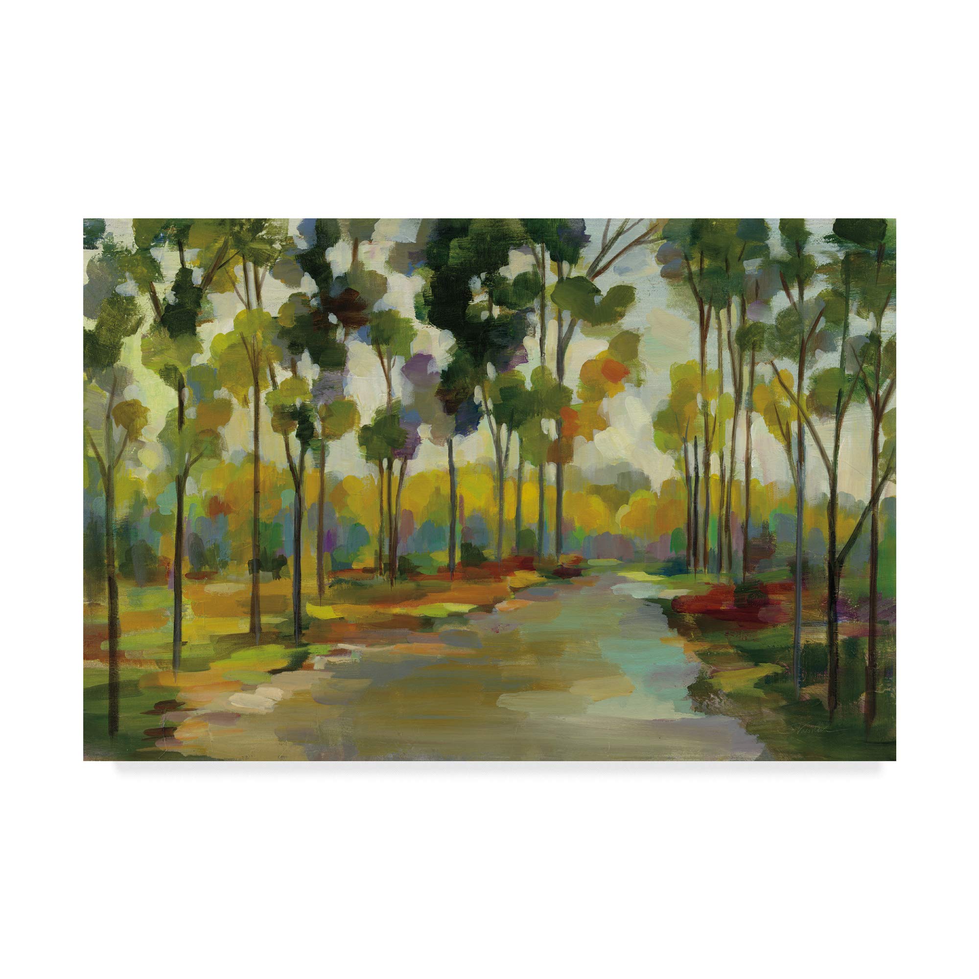 Trademark Fine Art Path in the Forest by Silvia Vassileva, 22x32