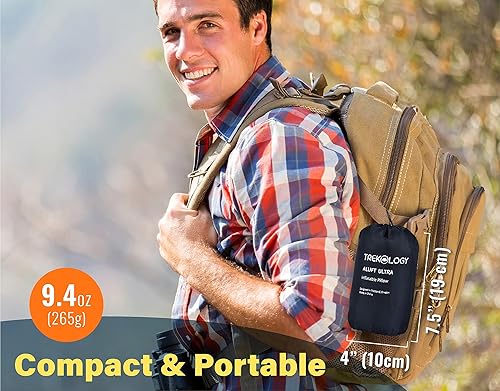 Miniatura 5 de TREKOLOGY Almohada inflable grande para camping, almohada inflable para camping, almohada inflable de aire, almohada de camping para dormir,