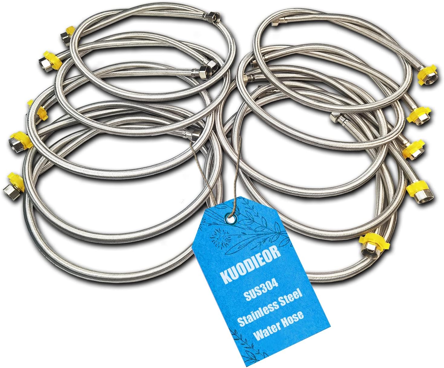 Toilet Water Supply Connector Line Premium Stainless Steel Braided