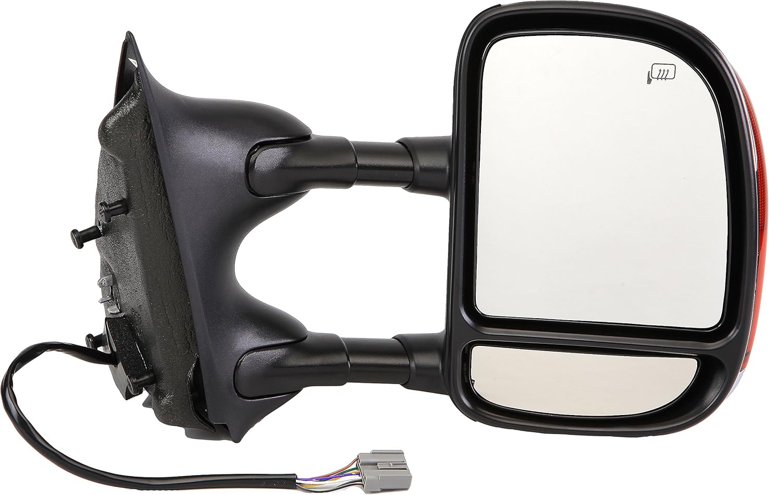 Dorman 955-1127 Passenger Side Power Door Mirror - Heated / Folding with Signal Compatible with Select Ford Models, Chrome