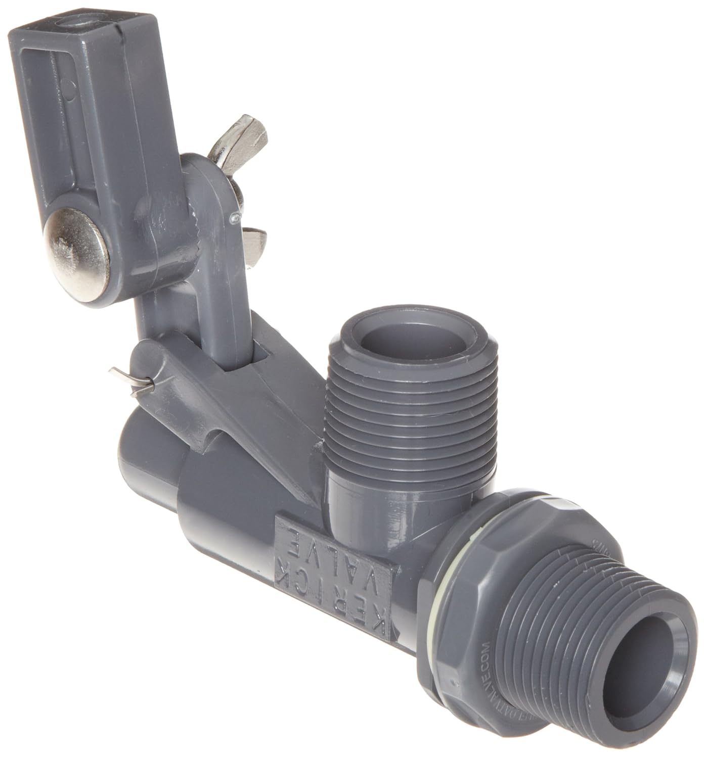 Kerick Valve PT75SS PVC Float Valve, Tank Mount, 37 gpm at 60 psi, 3/4