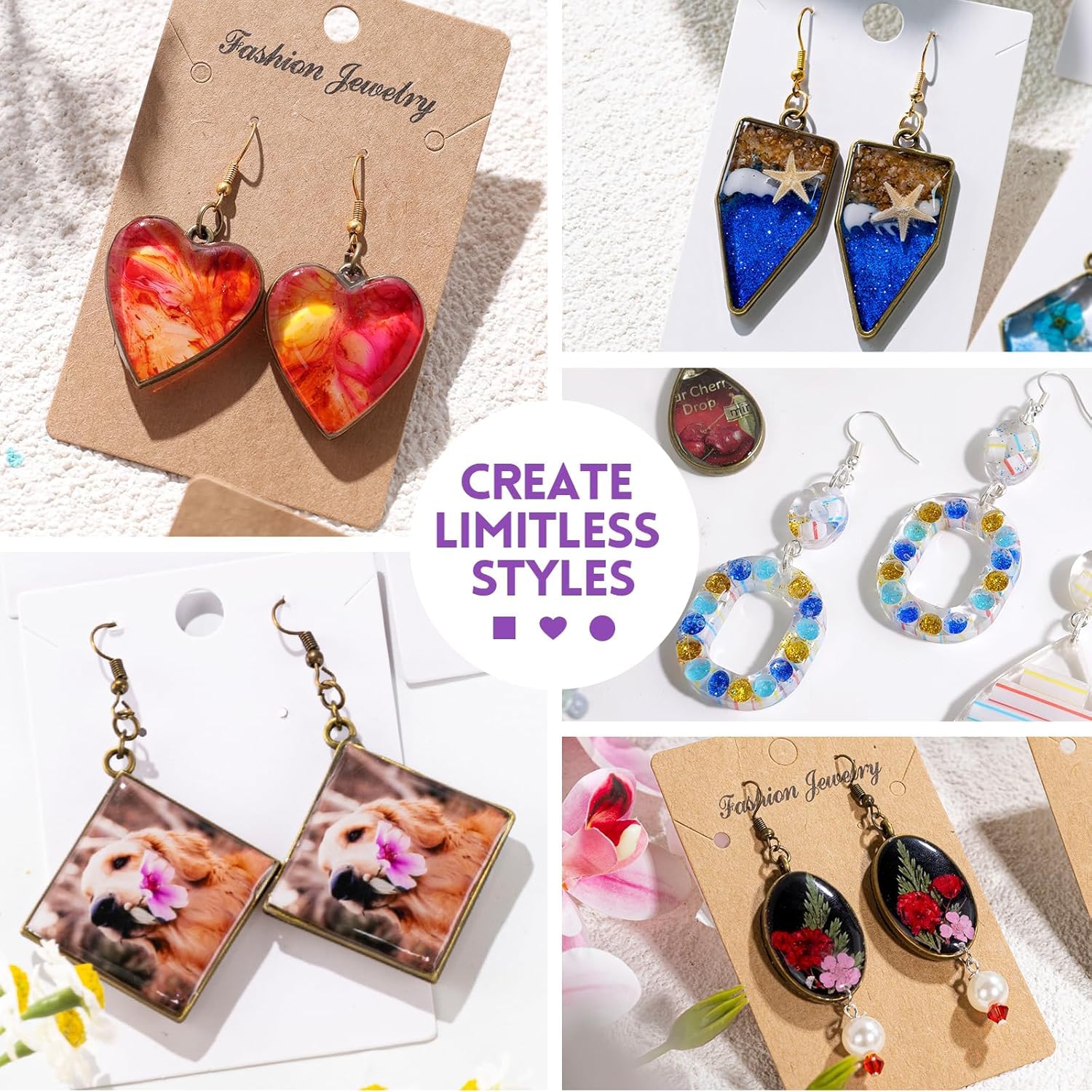 LET'S RESIN Kit Resine UV avec Lampe, Résine UV Transparente pour Fabrication Bijoux, l'artisanat, Le Revêtement, Le Moulage