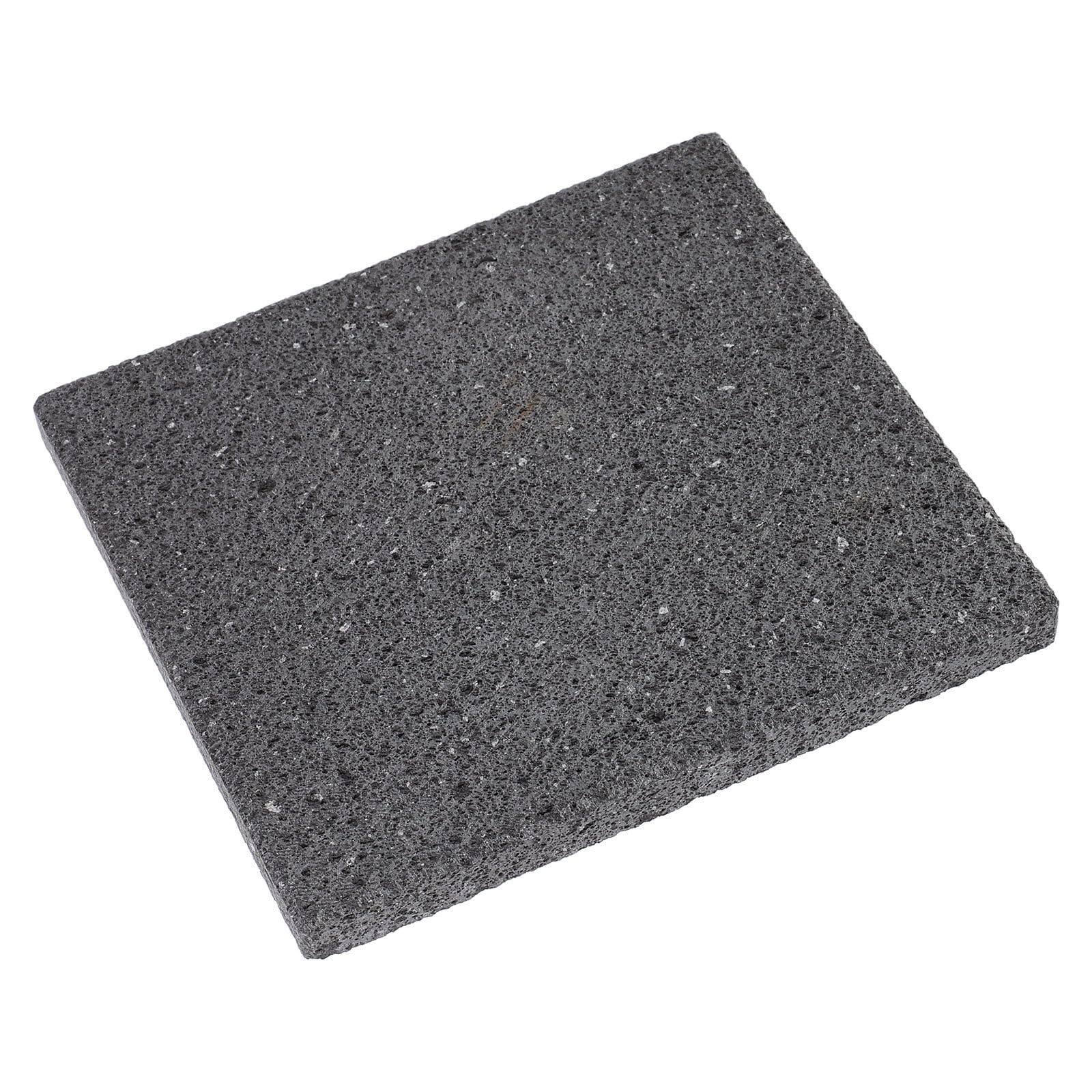 Piastra Barbecue in Pietra Lavica 16,8x15,5x1,5 Cm per Cucina Sicura e Stabile, Riutilizzabile, per Barbecue e Cene Regolari