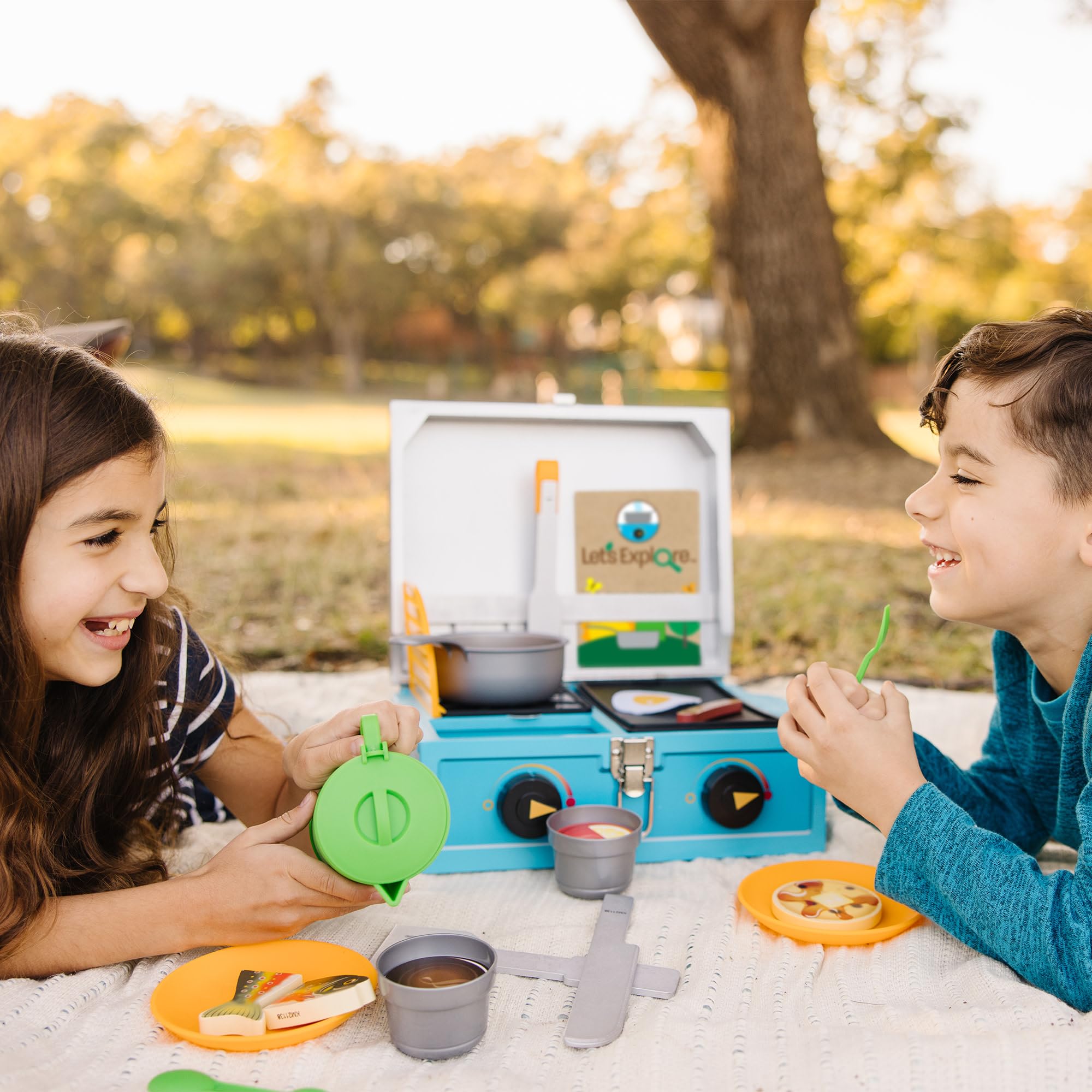 Melissa & Doug Juego De Hornillo De Campamento, Juego De Camping para Niños, Juguetes De Desarollo, 3+, Regalo para Niño O Niña