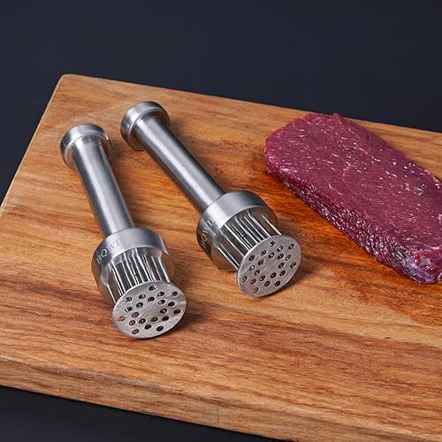 Miniatura 9 de Mazo Ablandador de Carne de Acero Inoxidable BQWII con 21 Agujas Agudas - Un Martillo Ablandador de Carne para Pollo y Res, Martillo de Carne