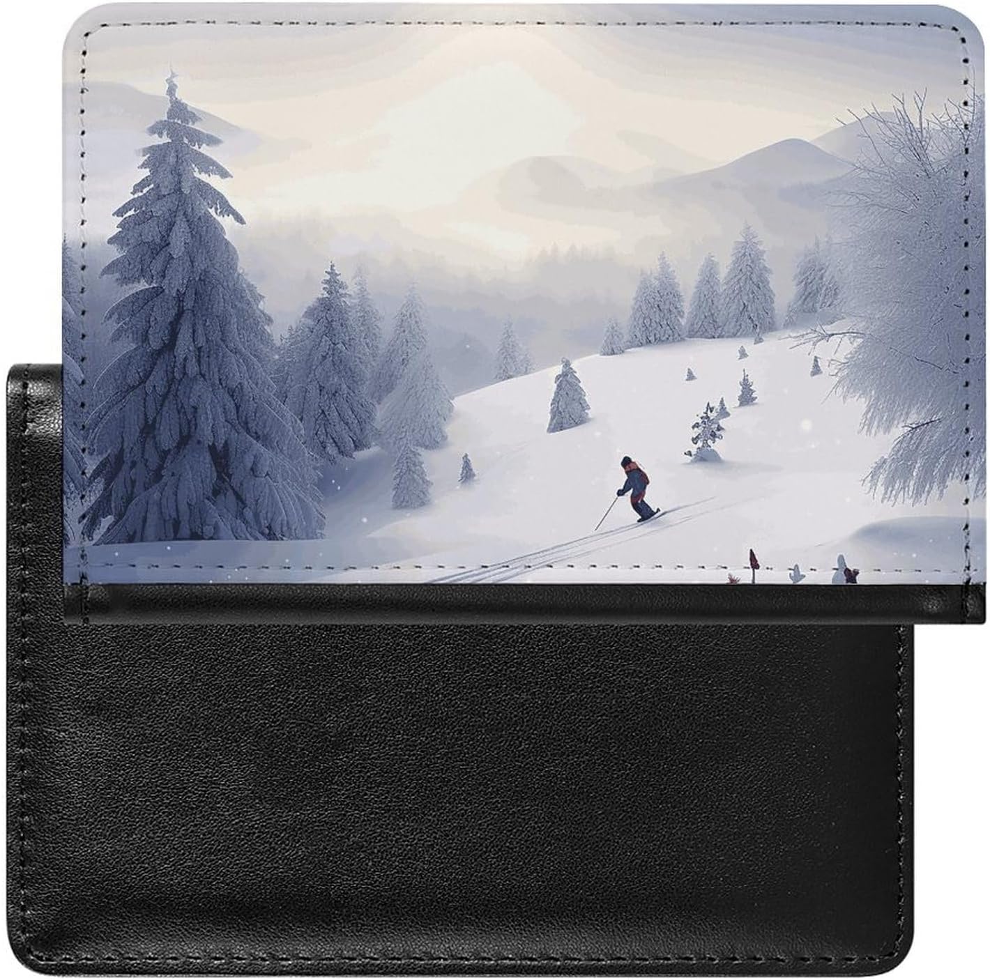 Passport Holder Travel Accessories Winter Skiing Waterproof Passport Travel Wallet with Card Slots for Women Men