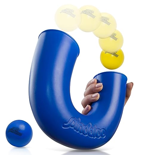 Most popular Christmas gifts - Pack In One Day pindaloo Skill Game Toy with 2 Balls- Gifts for Kids and Adults Indoor & Outdoor Games, Ball Toys for Boys, Girls, & Teens - Fun Stuff, Develops Motor & Juggling Skills -Blue