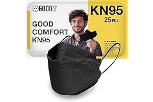 Good Mask Co. Good Comfort KN95 Face Mask, Disposable, Travel-Friendly