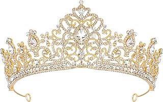 Tiaras for Women Wedding Crown Headband Birthday Queen Rhinestone Shiny Crown for Girl Princess Decoration for Birthday Prom Party