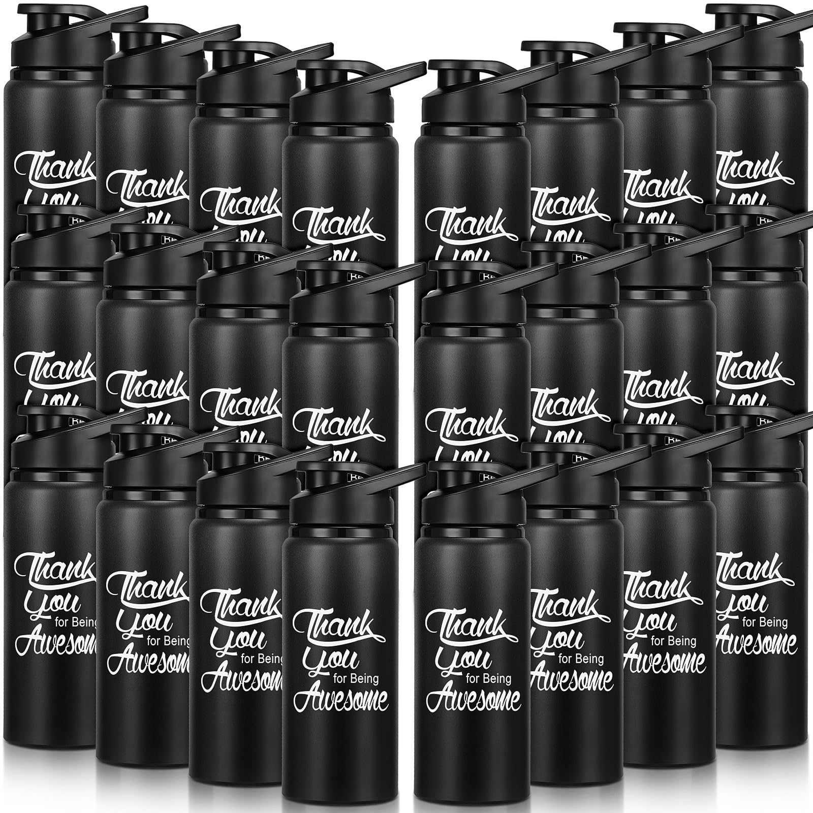 Amyhill 10-Pack Employee Appreciation Gifts - 25 Oz Aluminum Water Bottles With Inspirational Quotes
