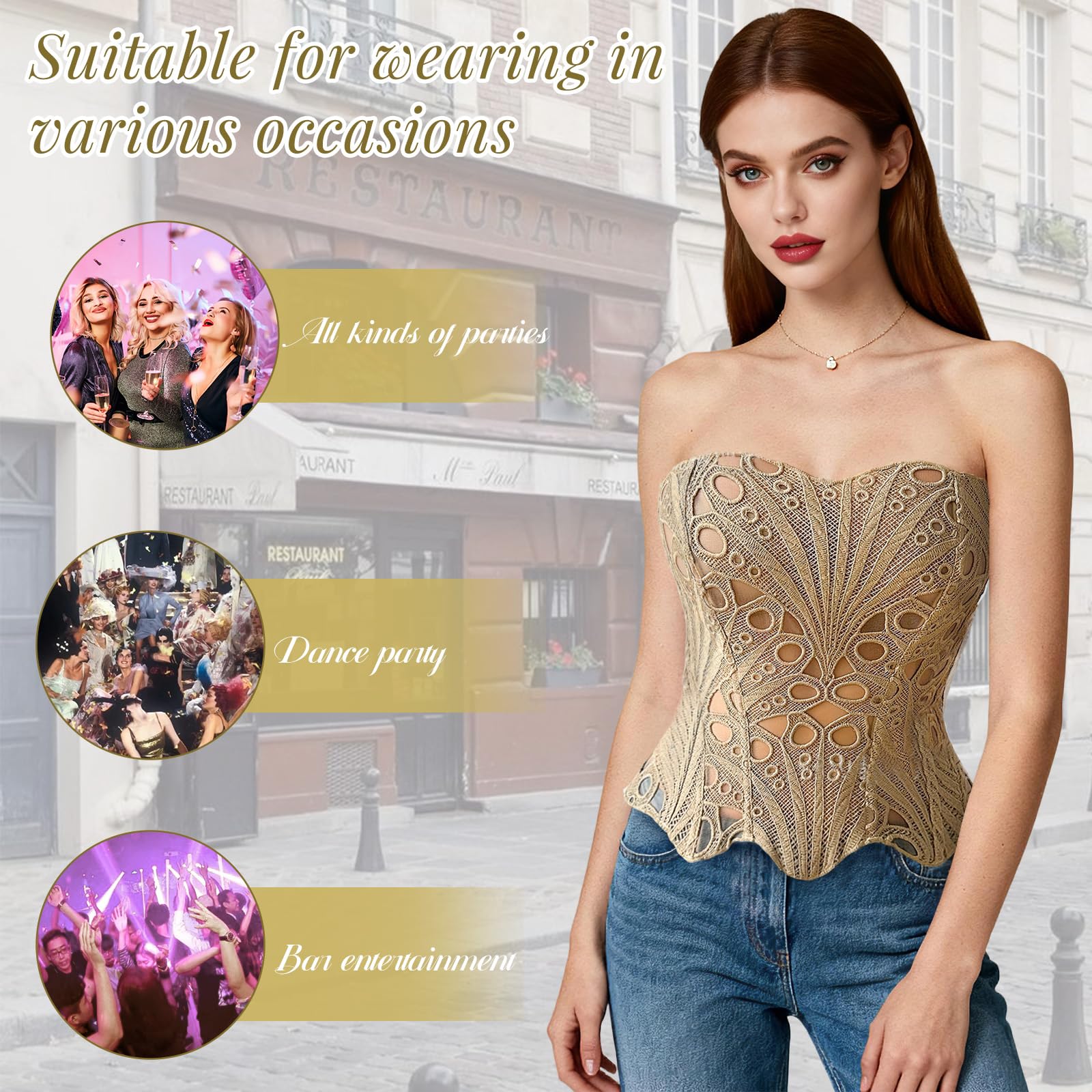 Corsé de pecho completo para mujer, estilo gótico, Corse Corset Mujer, ientre Plano Dieta Corset