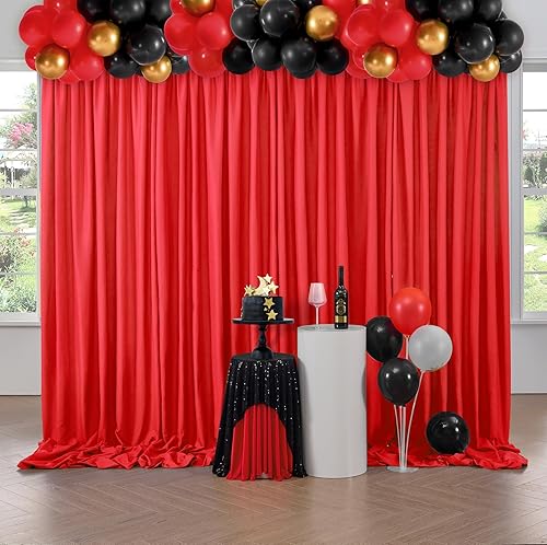 Miniatura 2 de Cortinas de fondo de 10 x 10 pies, paneles de cortinas de fondo negro para fotografía para baby shower, fiesta de cumpleaños, decoración del hogar,