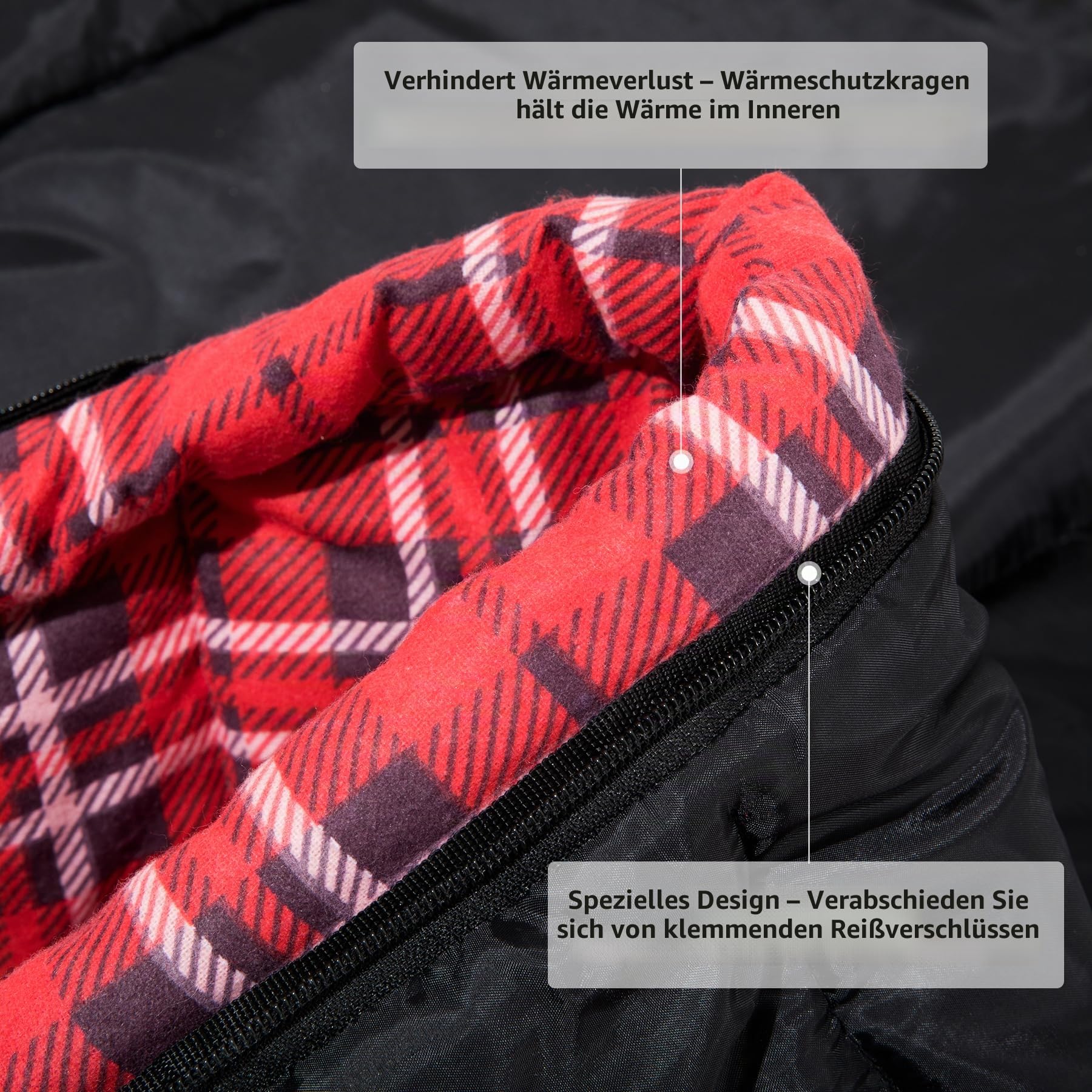 BISINNA XL Baumwoll Flanell-Schlafsack für Camping, 2-3 Jahreszeiten, Erwachsenen-Schlafsack für Wandern, Camping, Innen- und Außenbereich, mit Kompressionsack