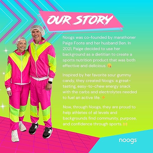 Miniatura 9 de Noogs Sour Energy - Masticables Wicked Apple, gomitas energéticas con electrolitos, alternativa a los geles para correr, vegano, sin gluten y sin